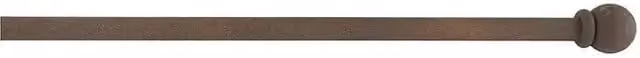 Barra de cortina extensible CINTACOR de metal color marrón con diseño de esfera óxido, An/P/Al: 50-75 cm
