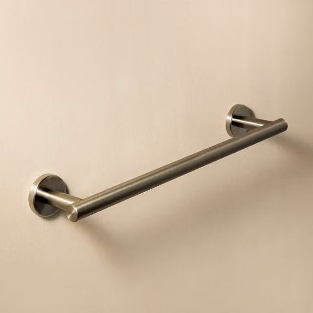 Toallero de barra Architect S+ Cosmic en acero inoxidable color plata para montaje en pared