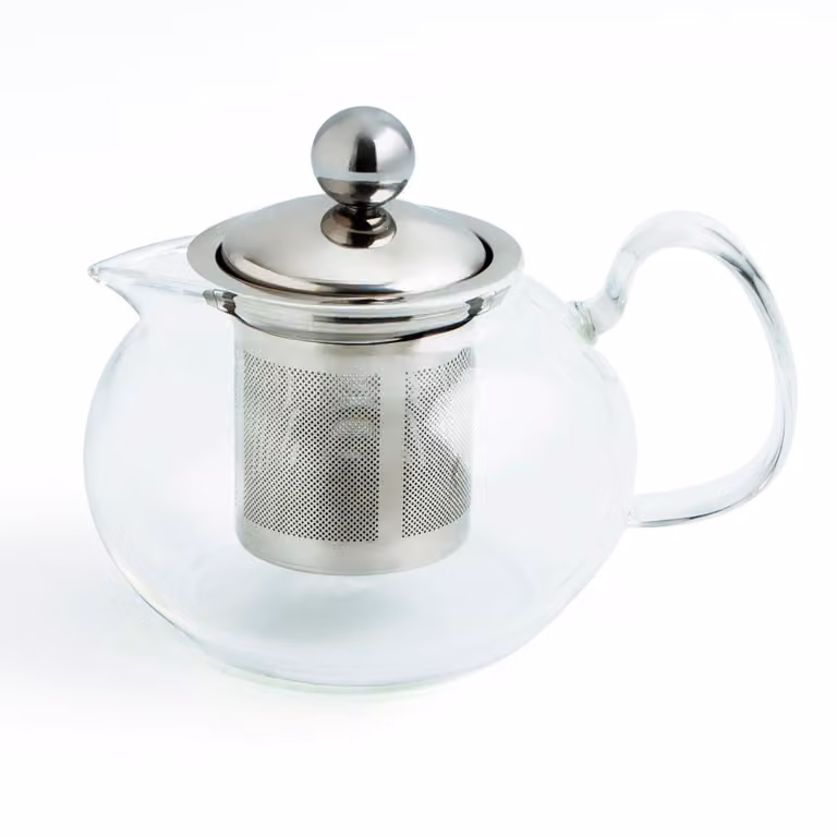 Tetera de cristal transparente con filtro de acero inoxidable Serenia Quid de 0,55 l