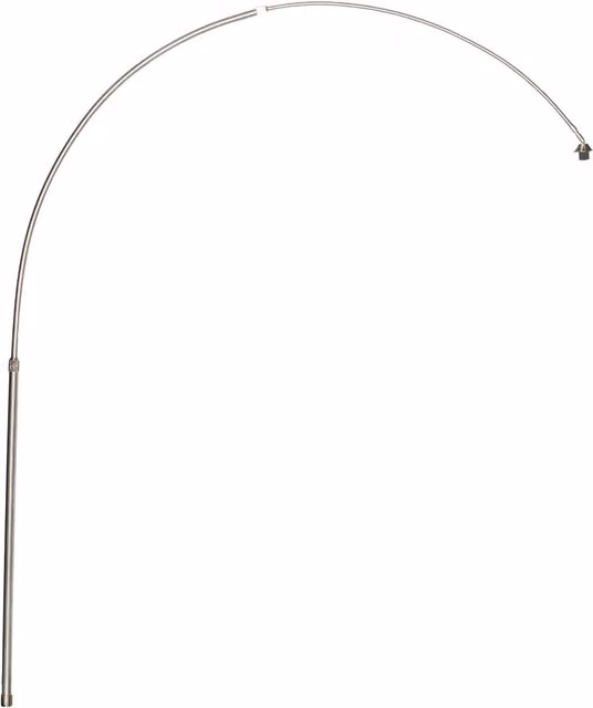 Arco de acero Qazqa para lámpara de pie XXL en color gris y plata para LED de hasta 60W