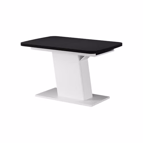 Mesa de comedor extensible Vicco Fenaro en negro y blanco con diseño moderno y rectangular