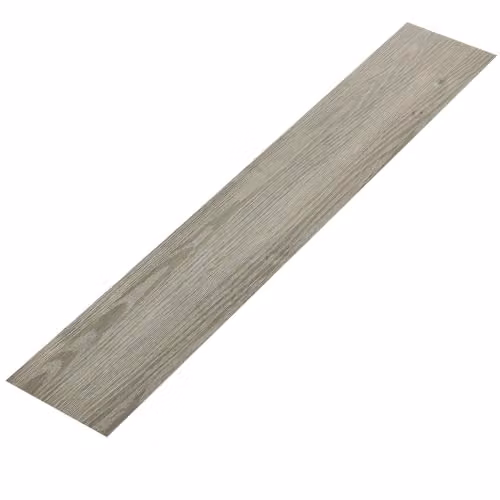 Lamas de vinilo PVC laminado con efecto madera NK33 en tonos marrón, beige y multicolor, 5,85 m² (42 piezas)