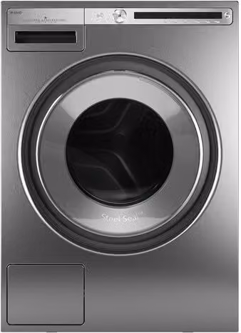 Lavadora de carga frontal Asko W4086C.S-3 de 8 kg y 1.600 rpm en color gris plata