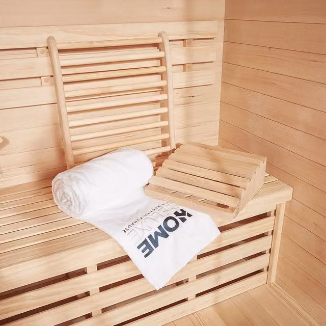 Set de sauna infrarroja Home Deluxe de la marca RAJA en madera color marrón con diseño independiente