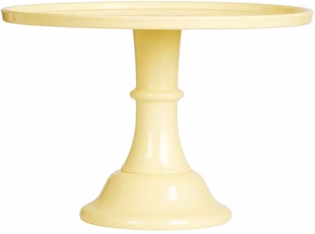 Soporte para tartas redondo de melamina amarillo de A Little Lovely Company, Diámetro: 30 cm
