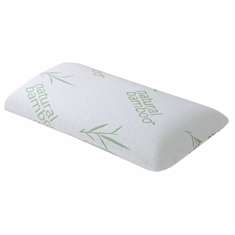 Almohada viscoelástica Reca Bedding blanca con funda extraíble lavable, transpirable y antibacteriana, An/P/Al: 70 x 40 x 12 cm
