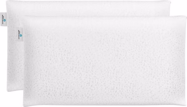 Almohada Viscoelástica Nalui de Firmeza Media en Color Blanco con Doble Funda Lavable y Certificación Oeko-Tex Standard 100
