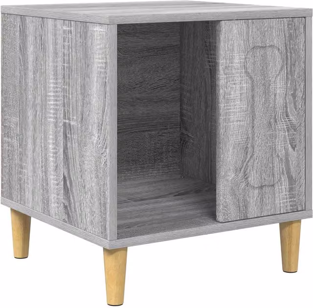 Casa para perros moderna de madera vidaXL en color gris An/P/Al: 44 x 42 x 49 cm