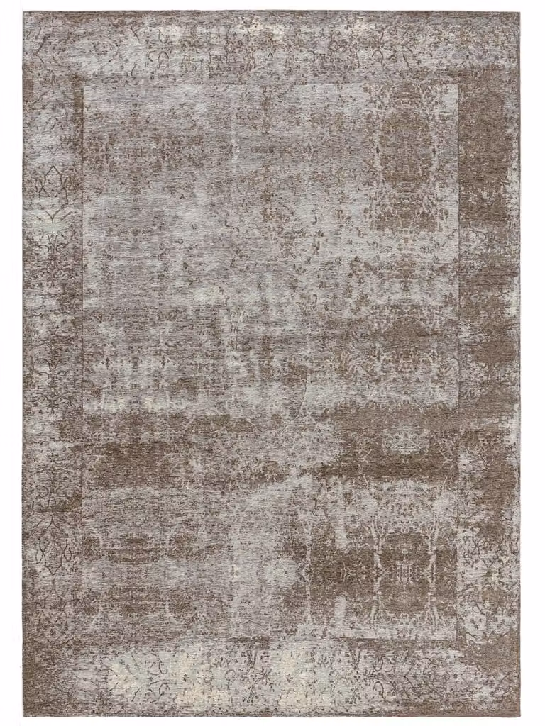 Alfombra de tejido plano Benuta en gris con diseño patchwork de estilo clásico, An/P: 80 x 165 cm