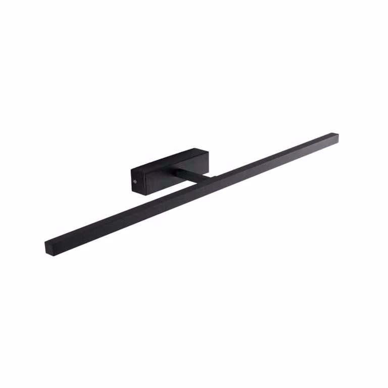 Aplique de pared LED Kosilum en metal y aluminio color negro con luz blanca cálida