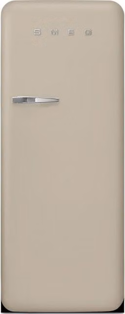 Frigorífico de libre instalación Smeg en color silver o beige con apertura a la derecha