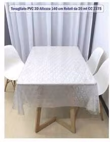 Mantel transparente Smart Stile de la marca VDS, pack de 20 unidades, material PVC con revestimiento fácil de limpiar