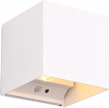 Aplique exterior LED recargable Talent RL blanco con sensor de movimiento y crepuscular de 1W