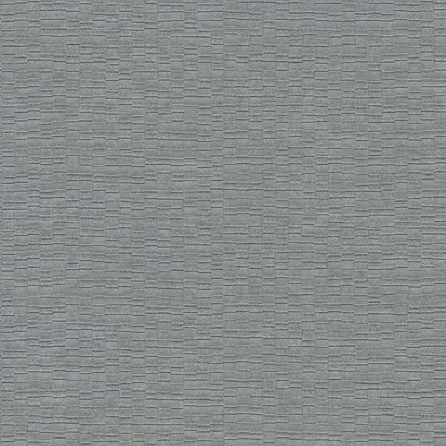 Papel Pintado Vinílico Profhome Lc522307-di con Efecto Metálico y Textura Gofrada en Color Plata Gris-hierro, 5,33 m2