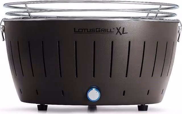 Parrilla eléctrica de sobremesa Lotusgrill XL color antracita en acero inoxidable