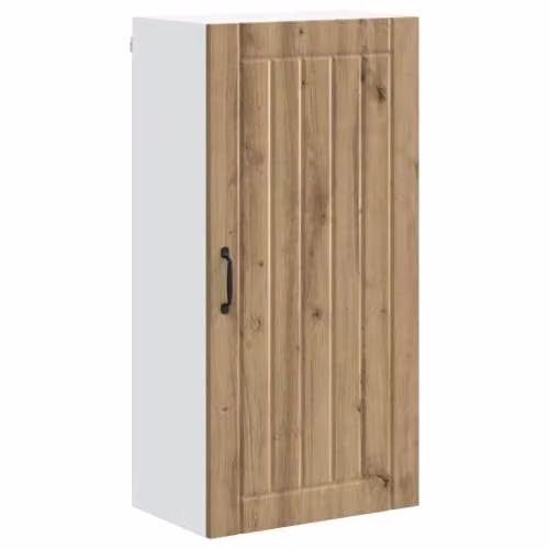 Armario de cocina moderno Helloshop26 con puertas correderas en color marrón roble, An/P/Al: 50 x 31 x 100 cm