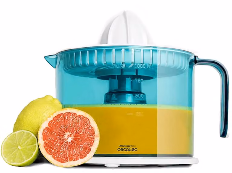Exprimidor de cítricos Cecotec Citrus Press de 40 W en color blanco con capacidad de 1 l