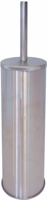Escobillero con cepillo de Mediclinics en acero inoxidable color plata para montaje en pared