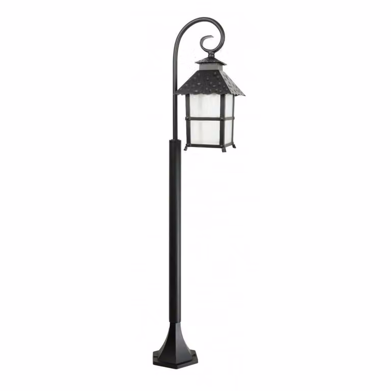 Lámpara de pie exterior SU-MA K 5002/2/Z color negro, modelo farol de jardín con protección IP43 y altura de 116 cm