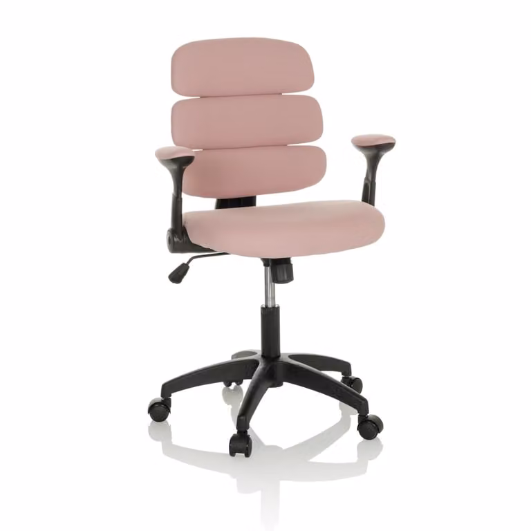 Silla giratoria para niños hjh OFFICE Kid Ergolino B en color rosa y tela