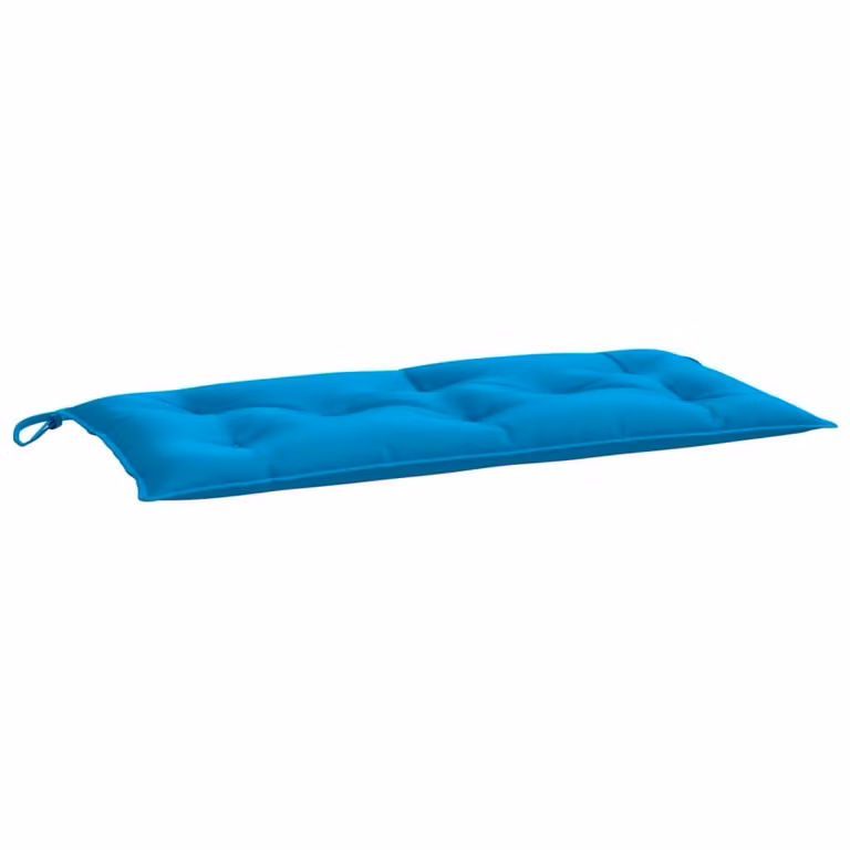 Cojín de banco de jardín vidaXL en tela Oxford azul, An/P/Al: 110 x 50 x 7 cm
