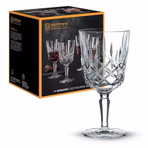 Juego de 4 copas de vino Nachtmann Noblesse transparentes de 355 ml
