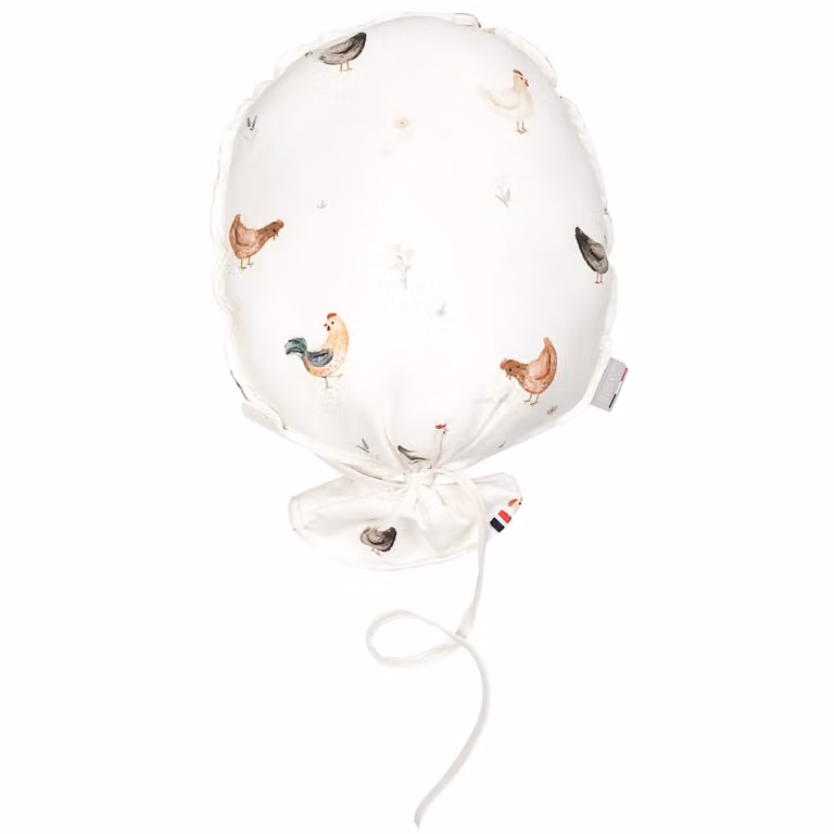 Globo mural de algodón con diseño de animales Sevira Kids en beige y blanco para decoración infantil