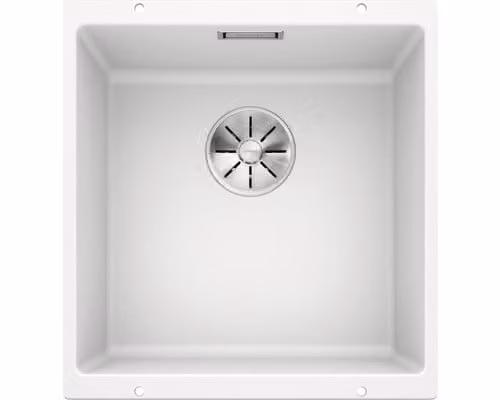 Mueble con fregadero Blanco Subline 400-U de Silgranit en color blanco, Ancho: 50 cm