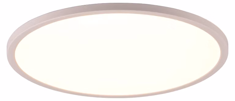 Lámpara de techo LED Trio Leuchten Aureo de 30W en color blanco con mando a distancia y diseño redondo de 40 cm de diámetro