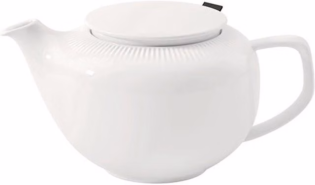 Tetera con tapa y filtro AFINA de Villeroy & Boch en porcelana blanca de 0,44 l