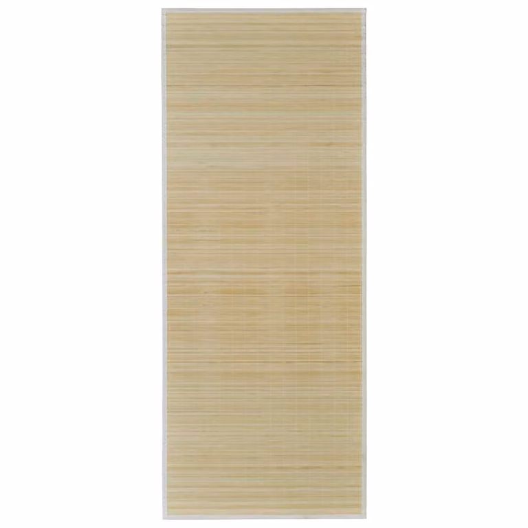 Alfombra rectangular de bambú vidaXL color beige, An/P: 150 x 200 cm