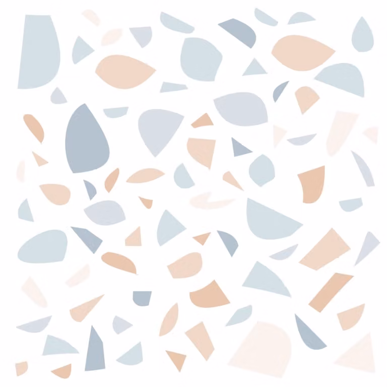 Vinilos decorativos adhesivos de piedras para pared Decochic en azul y beige con diseño de naturaleza orgánica y abstracto