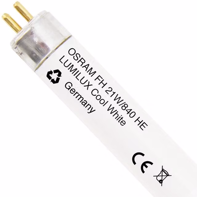 Tubos fluorescentes lineales Osram FH 21W/840 HE FLH1 color blanco cool white con casquillo G5 y tecnología T5