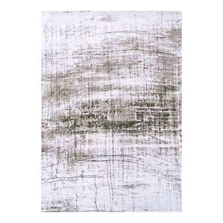 Alfombra lavable Louis de Poortere Griff verde de estilo retro para interior y exterior An/P: 240 x 340 cm
