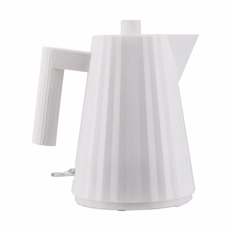 Hervidor de agua Alessi Plissé de 1 l en color blanco y material plástico