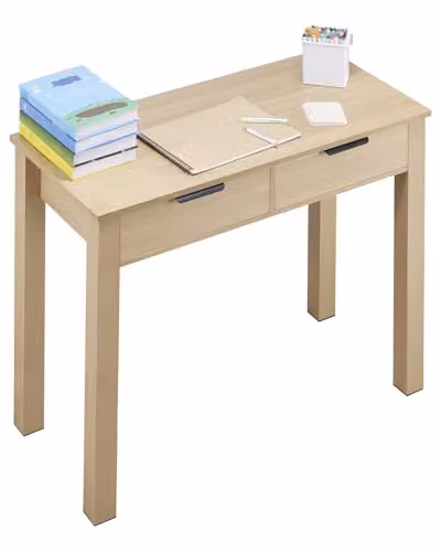 Escritorio para niños VEVOR moderno de MDF con cajón, mesa rectangular para estudio y dibujo, An/P/Al: 87 x 39,5 x 75,1 cm