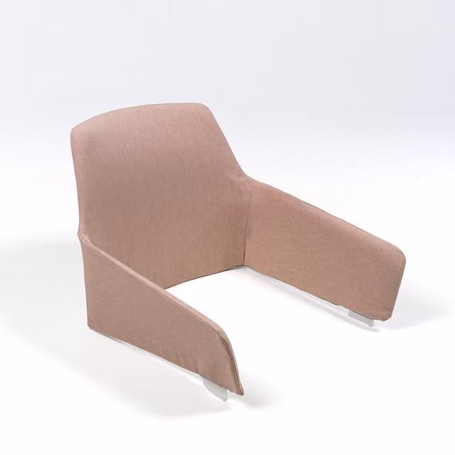 Cojín de respaldo semicircular para butaca Net Nardi en color rosa de poliéster