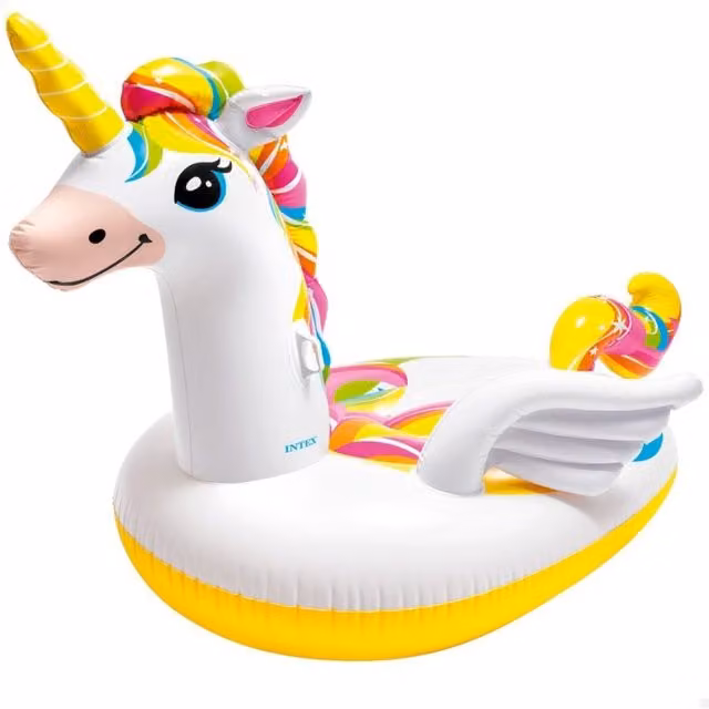 Isla inflable de unicornio Intex multicolor An/P/Al: 251 x 163 x 145 cm