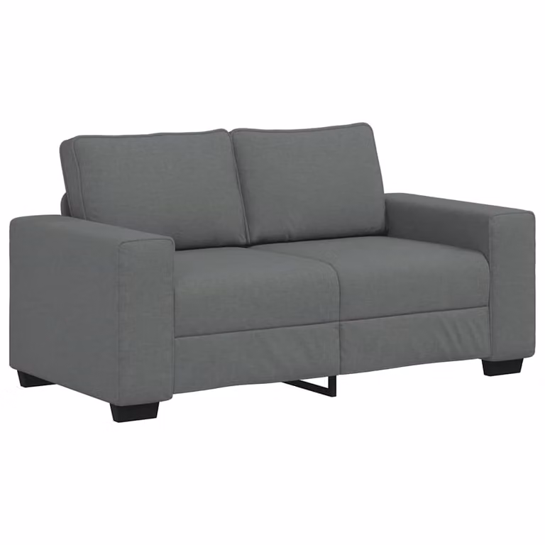 Conjunto de sofá de 3 piezas vidaXL moderno con cojines de tela gris y estructura mixta de madera y metal para salón o despacho