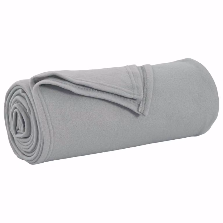 Pack de 24 mantas de sofá vidaXL de lana y vellón, color gris, An/P: 270 x 240 cm