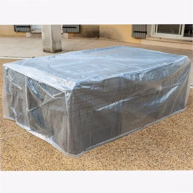 Funda de mesa transparente repelente al agua Werka Pro An/P/Al: 250 x 150 x 80 cm