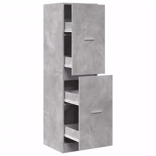 Armario boticario Helloshop26 de estilo clásico en color gris, An/P/Al: 40 x 41 x 144,5 cm