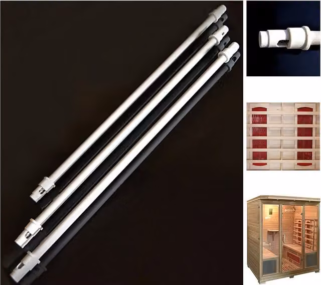 Calefactor radiante de infrarrojos Home Deluxe LIVIO de 350 vatios, cerámica blanca