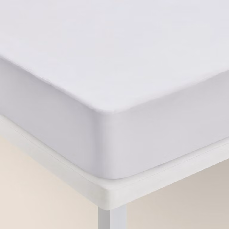 Protector de colchón Pikolin impermeable y antialérgico de algodón blanco An/P/Al: 80 x 190 cm