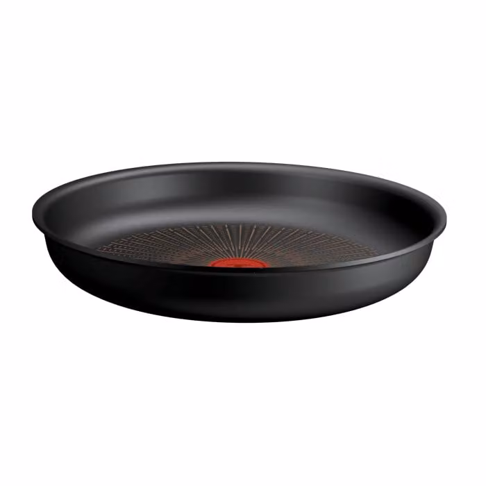 Sartén Tefal Ingenio Excellence+ de 28 cm con revestimiento antiadherente negro, apilable y con mango extraíble, compatible con inducción
