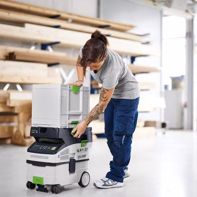 Systainer³ sys-combi M de Festool, color gris, An/P/Al: 29,6 x 28 x 29,6 cm