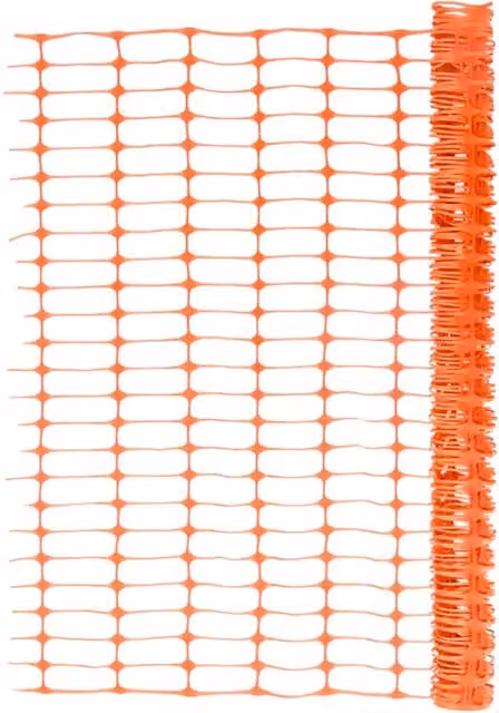 Valla de jardín SYFAX de plástico color naranja de 30 m