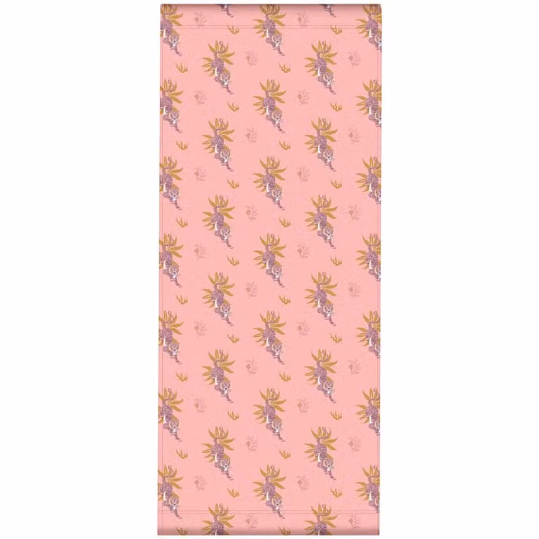 Tela intercambiable para taburete Vent de Bohème con estampado gráfico de tigres en color rosa