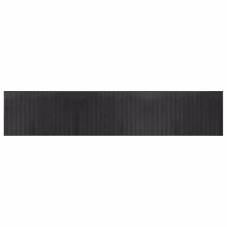 Alfombra rectangular de bambú vidaXL gris antideslizante An/P/Al: 60 x 300 cm
