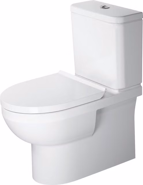 Inodoro de pie Duravit No.1 Rimless en cerámica blanca para combinación An/P/Al: 36,5 x 42 x 65 cm